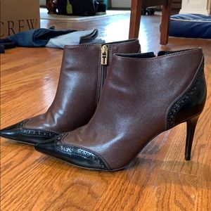 Tory Burch 3inch Leather Brown Booties